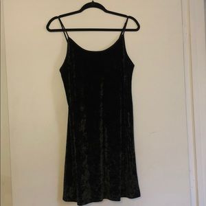 VS Velvet Black Mini Slip Dress - Size M/L